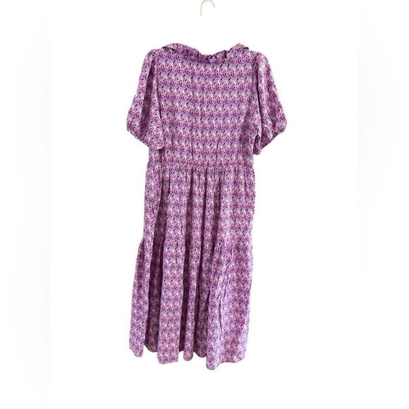 Simply Southern Collection Large Pink and Blue Paisley Dress - Picture 9 of 9